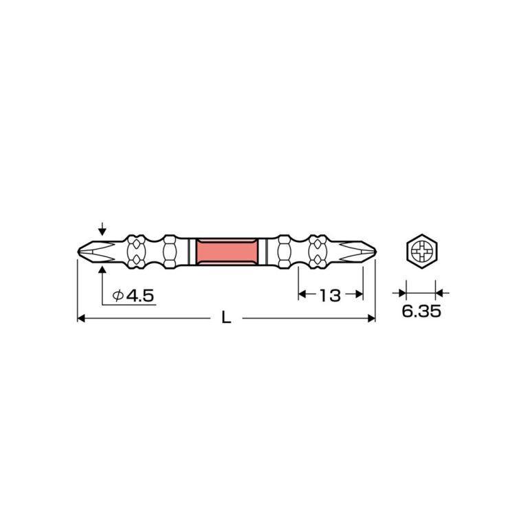ダイヤモンド龍靭ビット スリムタイプ 1本組 ＋1×110 | ANEXブランドのドライバー・工具メーカー アネックスツール（株）